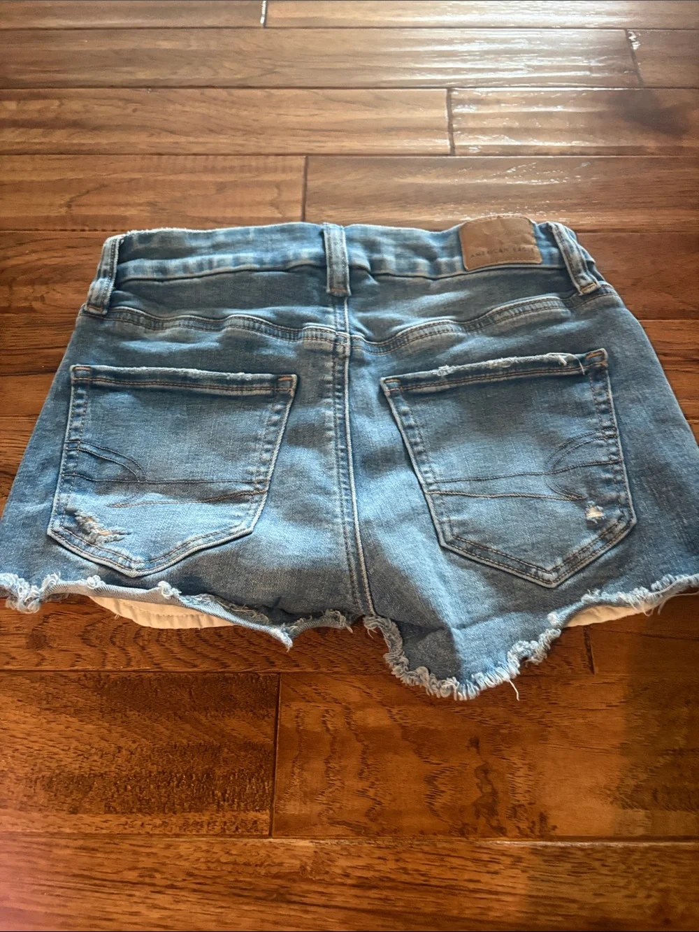 Denim Distressed Women’s Shorts - Blue